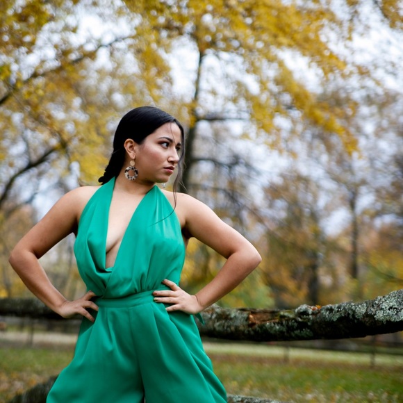 Women’s Green Jumpsuit - Picture 16 of 16